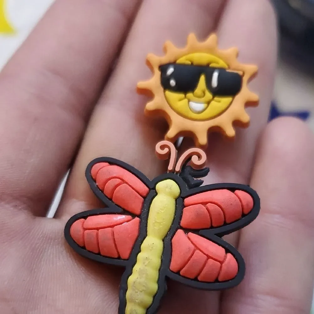 Sun and Dragonfly Croc Charms 🌏5/$10🌏